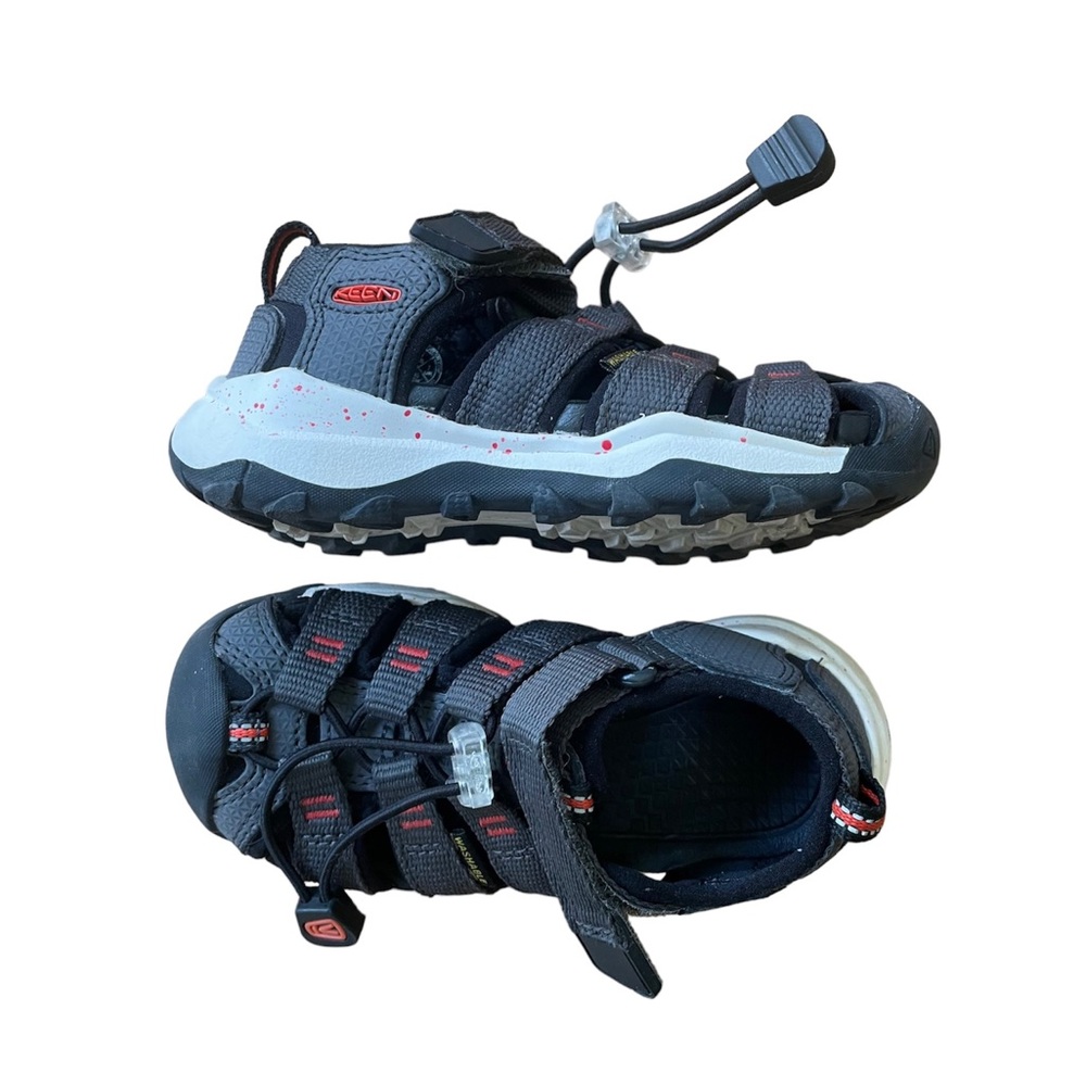 Keen Newport Neo H2 Sandals In Magnet/Spicy Orange Kids